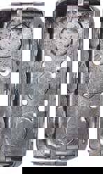 Electrical Wall Box: Steel, Rectangle, 4